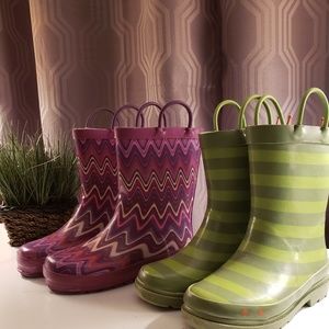 2 for 1 Toddler Rainboots